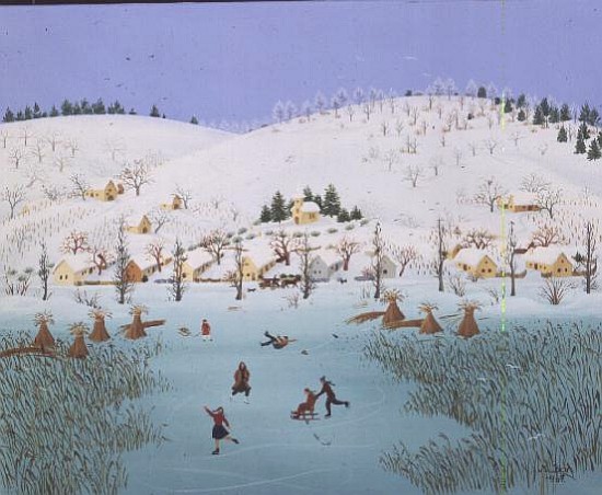 On the Frozen Lake, 1987  from Magdolna  Ban