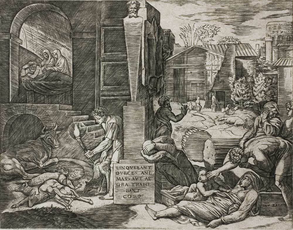 The Morbetto, or The Plague of Phrygia from Marcantonio Raimondi