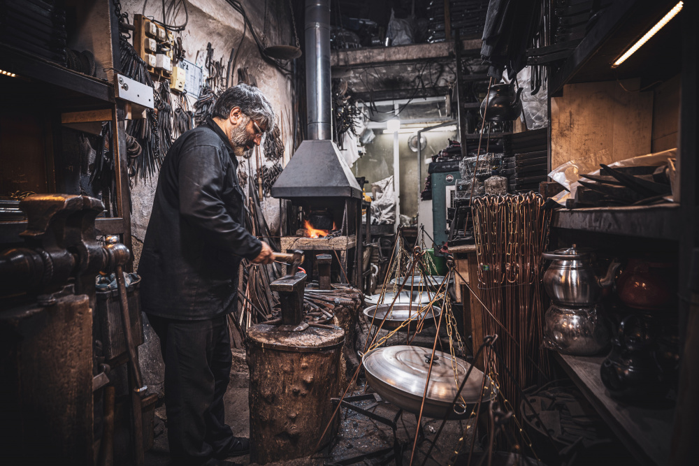 The blacksmith shop of Isfahan from Marco Tagliarino