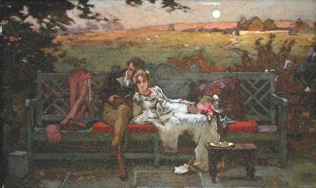 The Honeymoon (oil on board) from Marcus Stone