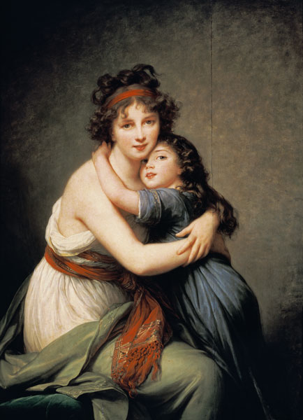 The artist with her daughter from Marie Elisabeth-Louise Vigée-Lebrun