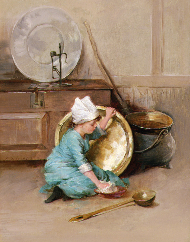 Polishing Brass from Marie Elizabeth Seymour Lucas
