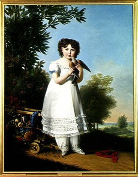 Portrait of Napoleone-Elisa Bacciochi (1806-69) Princess of Piombino from Marie Guilhelmine Benoist