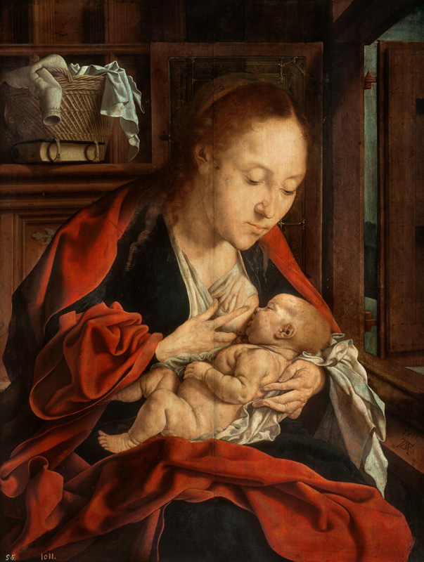 The Madonna with the Jesusknaben at the chest. from Marinus Claeszon van Reymerswaele