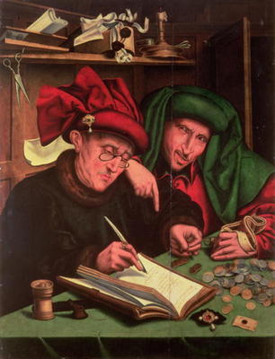 The Usurers, after Massys from Marinus van Roejmerswaelen