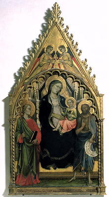 Madonna and Child with St. Philip and St. John the Baptist (tempera on panel) from Mariotto  di Nardo