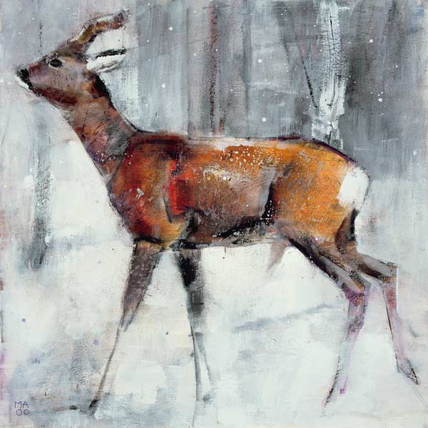 Buck in the snow from Mark  Adlington