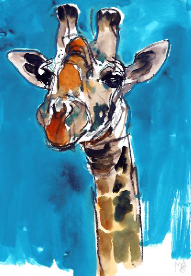 Blue Sky Giraffe