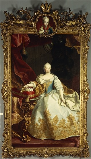 Portrait of Empress Maria Theresa with Joseph II as a child from Martin Meytens the Younger