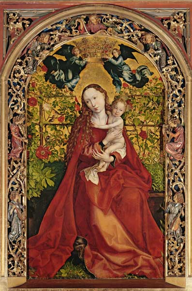 Mary in the rose grove from Martin Schongauer