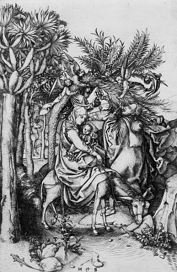 The Flight into Egypt from Martin Schongauer
