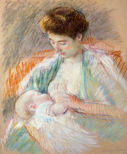 Mother Rose Nursing Her Child from Mary Cassatt