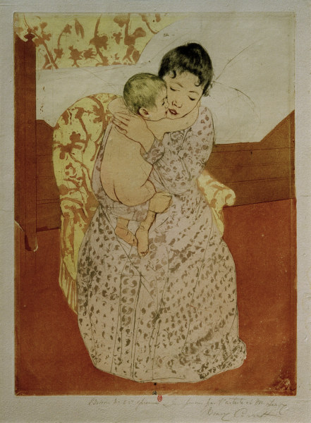 Cassatt / Woman and Child / Etching from Mary Cassatt