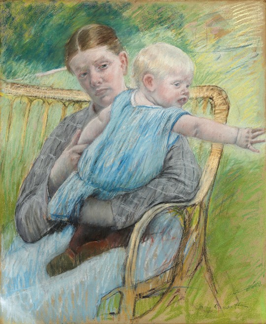 Mathilde Holding Baby from Mary Cassatt