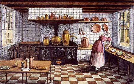 Kitchen of the Hotel St.Lucas, in the Hoogstraat, Rotterdam from Mary Ellen Best