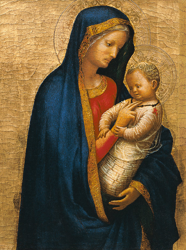 Madonna Casini (tempera & gold leaf on panel) from Masaccio