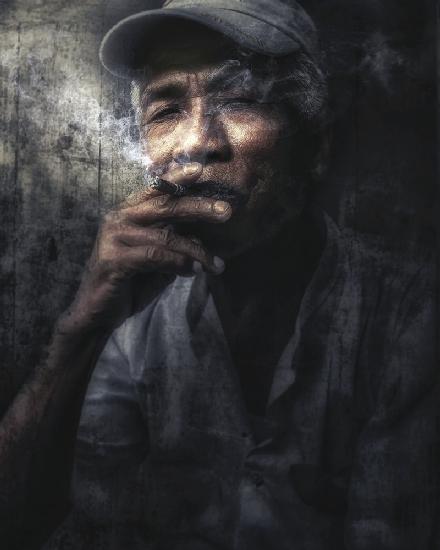 Man with Cigar, Myanmar.