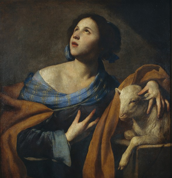 Saint Agnes from Massimo Stanzione