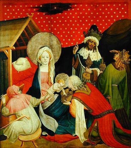 The Adoration of the Magi, panel from the St. Thomas Altar from St. John's Church, Hamburg from Master Francke