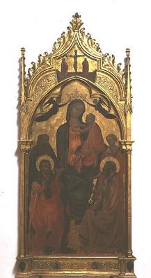 Madonna and Child with Saints (tempera on panel) from Master of the Borgo alla Collina
