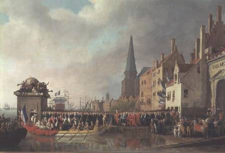 Entry of Bonaparte, as First Consul, into Antwerp on 18th July 1803 from Mathieu Ignace van Bree