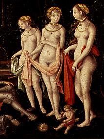 (the three graces detail from the painting the destruction Trojas) from Matthias Gerung