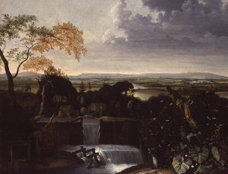 Extensive Landscape with a Watermill from Matthias Withoos