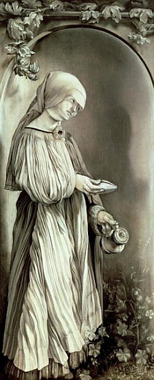 St. Elizabeth of Hungary (1207-31) 1509 (grisaille) from Matthias (Mathis Nithart Gothart) Grunewald