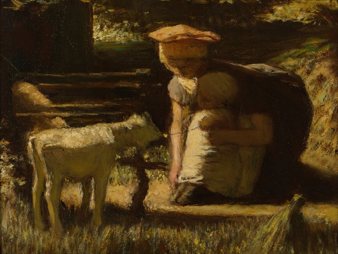 Getting acquainted (The little goat) from Matthijs Maris