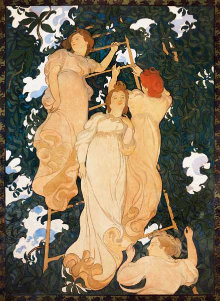 Ladder in the leaves  from Maurice Denis