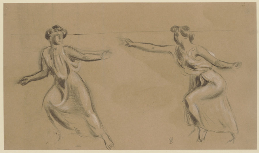 Zwei nach links laufende Frauen from Maurice Denis