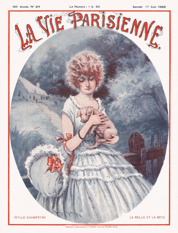Das Magazin "La Vie Parisienne". Titelseite from Maurice Milliere