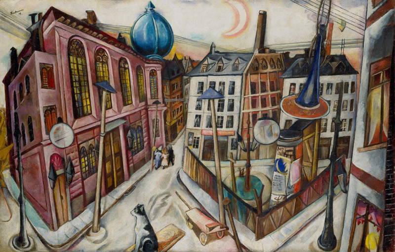 The Synagogue in Frankfurt am Main from Max Beckmann