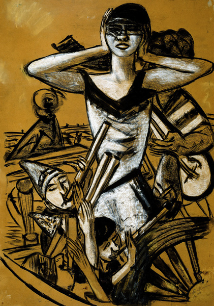 Carnival in Naples from Max Beckmann