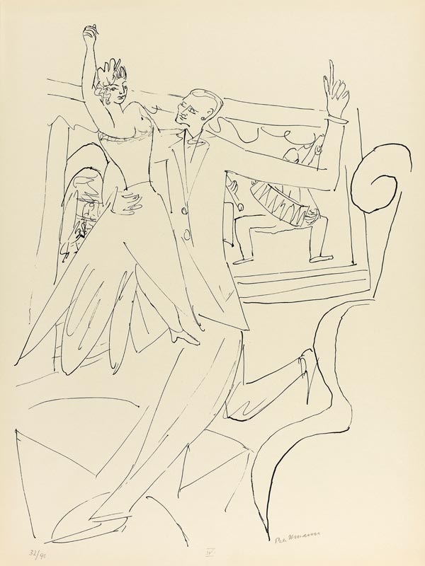 Tango, plate four from Day and Dream from Max Beckmann