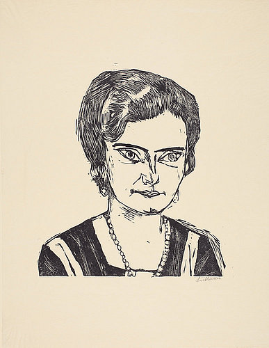 Bildnis Frau H.M. (Naila). 1923 (H282 IV.B.) from Max Beckmann