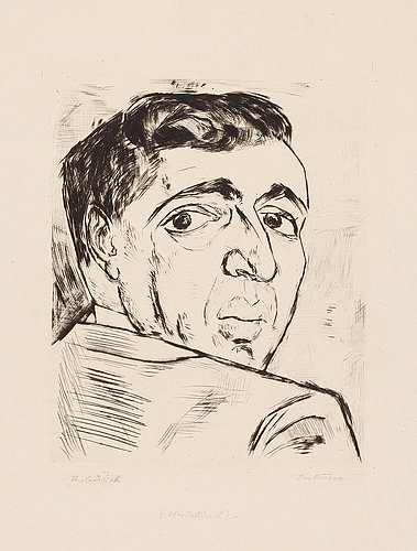 Portrait I. B. Neumann. 1919 (H. 154 II A) from Max Beckmann
