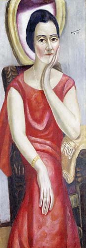 Portrait of Käthe von Porada. 1924 from Max Beckmann