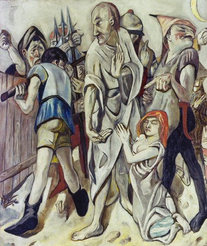 Christ and the Woman Taken in Adultery. 1917 from Max Beckmann