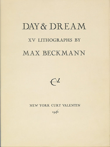 Day and Dream, Front Page.(Folder for Inv. Nr. SG 3160-SG 3174). from Max Beckmann