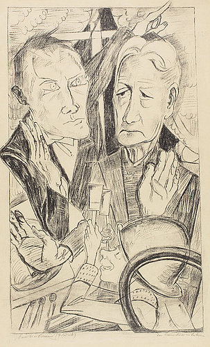 Die Familie (The Family), plate 11 of the series Die Hölle (Hell). from Max Beckmann
