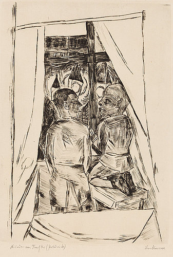 Children at the window (Kinder am Fenster). 1922 (H. 237 II A) from Max Beckmann