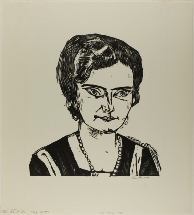Portrait of Frau H.M. (Naila), plate two from Die Kunst der Gegenwart from Max Beckmann
