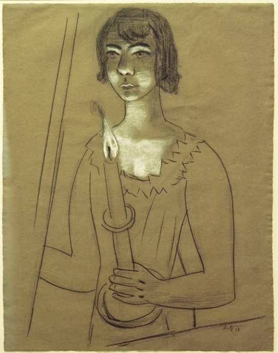 Quappi with Candle from Max Beckmann