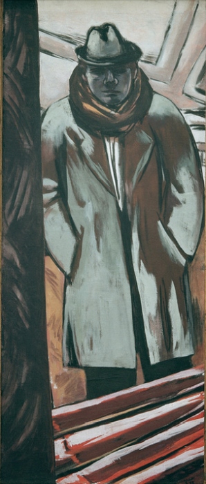 Self-portrait in hotel from Max Beckmann
