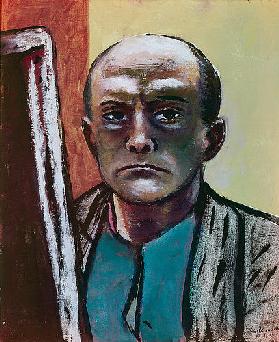 Self Portrait in Olive and Brown. 1945