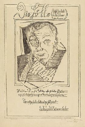 Self Portrait. Front page of the series Die Hölle (Hell).
