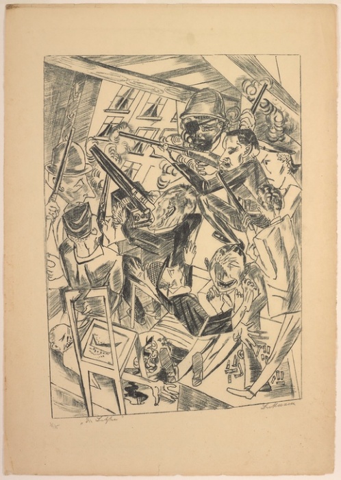 The Last Ones, plate ten from Die Hölle from Max Beckmann