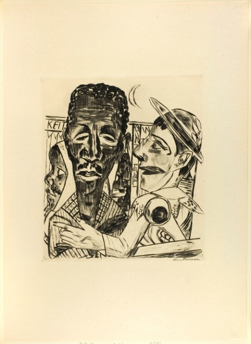 The Negro, plate six from Jahrmarkt from Max Beckmann