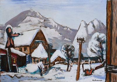 Snow landscape, Garmisch-Partenkirchen 1934